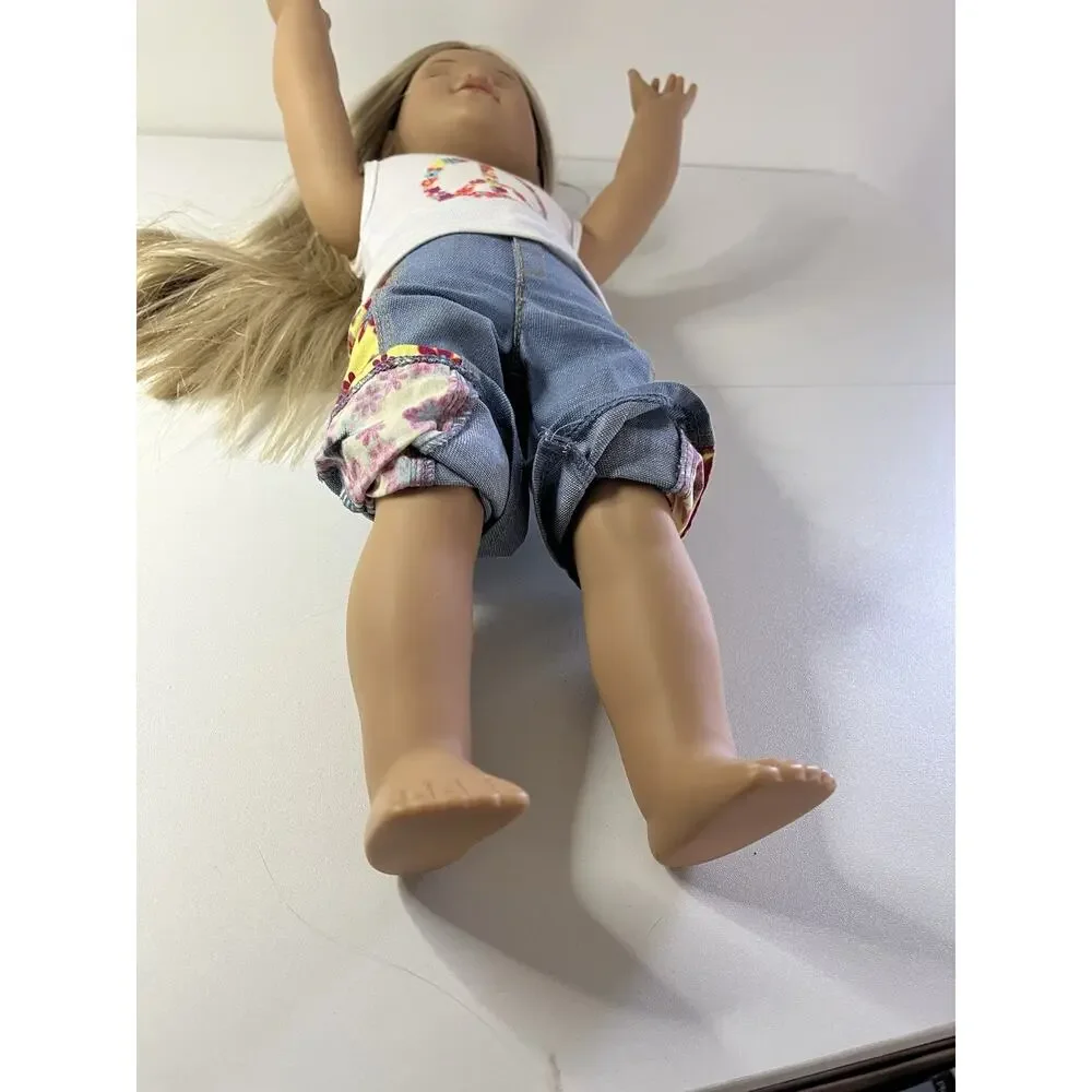 American Girl Retired Julie Albright Doll In Box EUC! Hippie Flower Child Boho